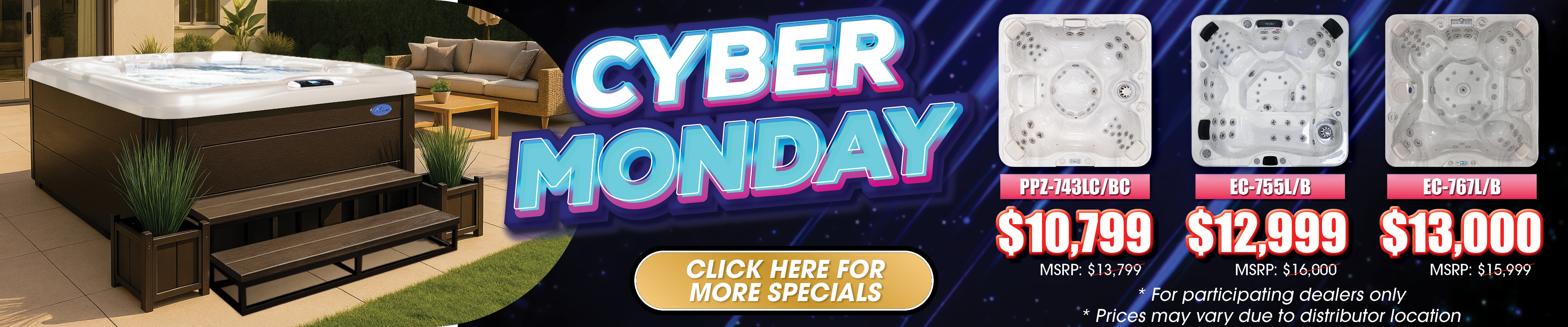 Calspas hot tub being used in a family setting - Muncie